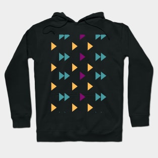 Colorful Triangle Shape Repeat Pattern Hoodie